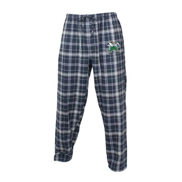 NCAA Notre Dame Fighting Irish Men's Big & Tall Plaid Flannel Pajama Pants, 3XLT - Picture 1 of 3